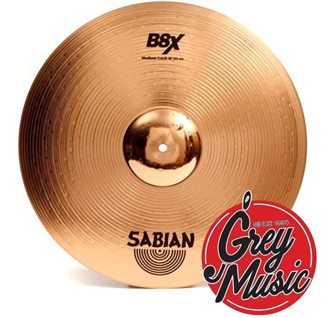 Platillo De 18 Thin Crash Sabian B8x Grey Music Grey Music