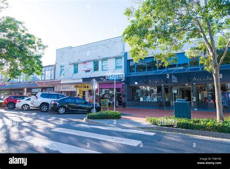 Forster, NSW, Australia-April 20, 2019: People enjoying the sunny ...