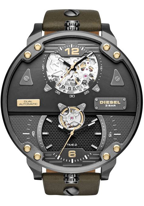 Diesel Dz7365 Double Automatic Leather Limited Edition