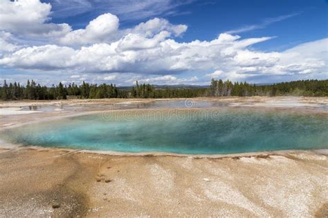 Hot Spring At Yellowstone National Park USA Stock Photo Image Of