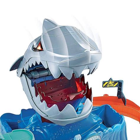 Pista Hot Wheels City Robo Tubarao Lancador Mattel Papelaria Pigmeu