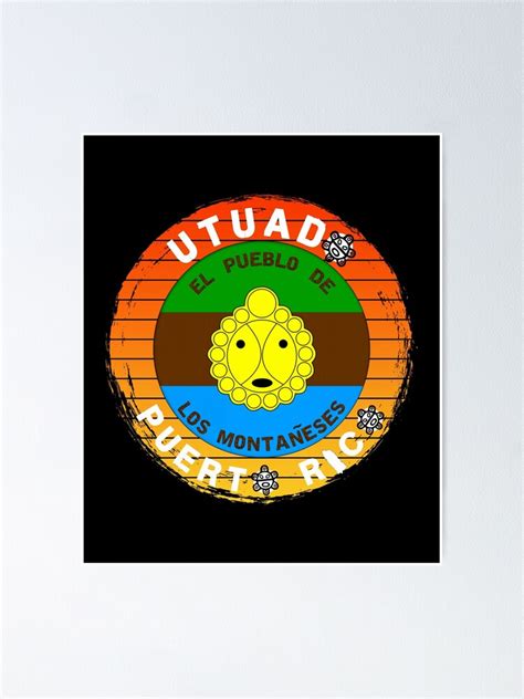 Utuado Puerto Rico Bandera Del Pueblo Poster For Sale By
