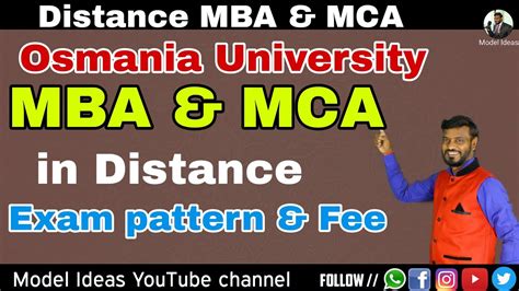 Distance Mba And Mca In Osmania University Open Mbapgrr Center For