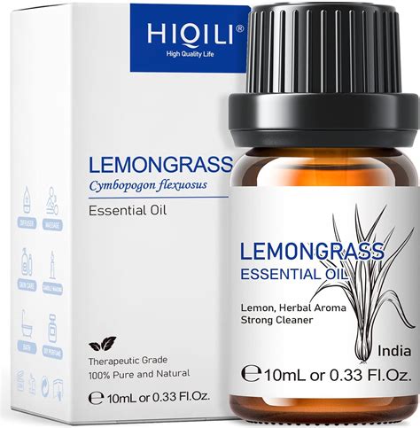 Hiqili 1 Fl Oz Lemongrass Essential Oil 100 Pure Natural