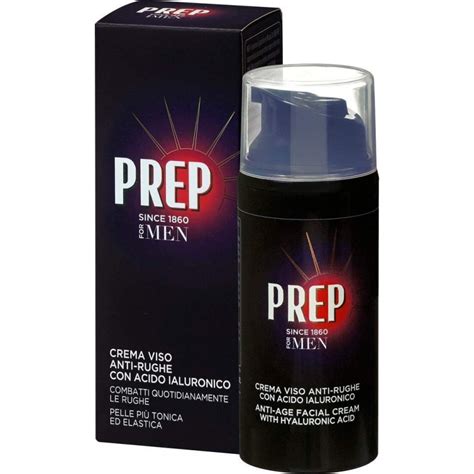 Prep For Men Crema Viso Anti Rughe Con Acido Ialuronico 75 Ml