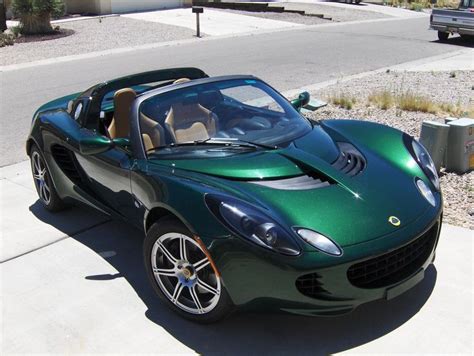 Sleek Metallic Green Lotus Elise Convertible