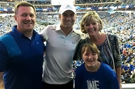 Jordan Spieth and Family at the NBA Playoffs