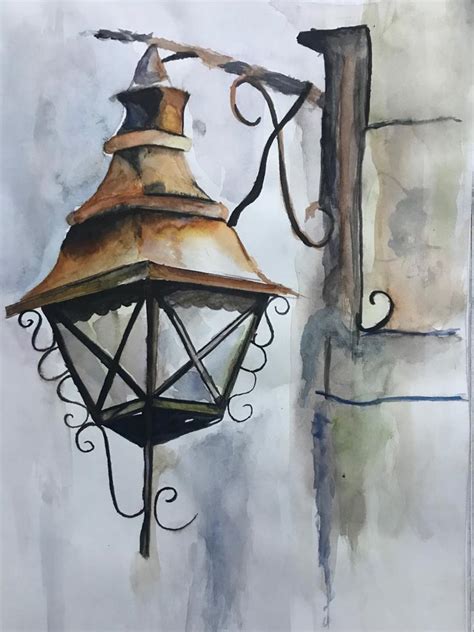 Street Lamp Painting