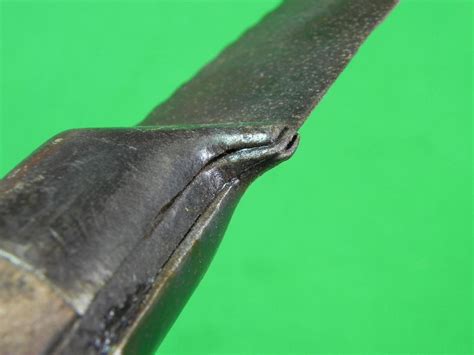 Antique Old Arabic Middle East Custom Made Curved Fighting Knife