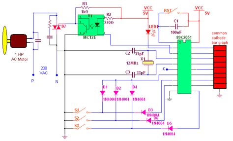 Single Phase Ac Motor Control Circuit Diagram