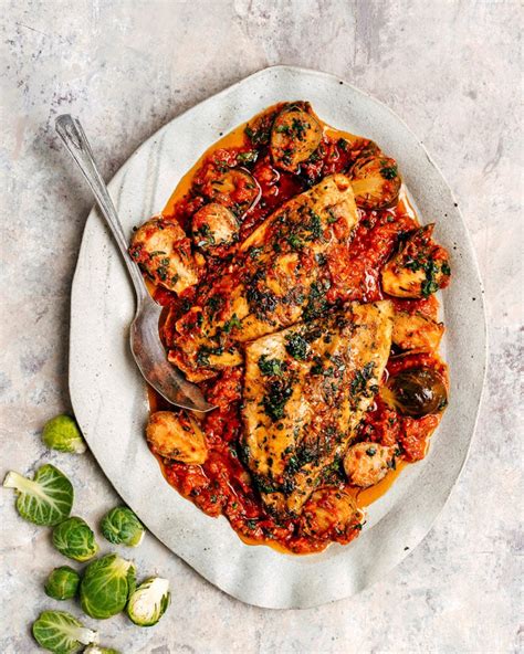 Crispy Fried Hake With Brussels Sprouts Delicious Magazine