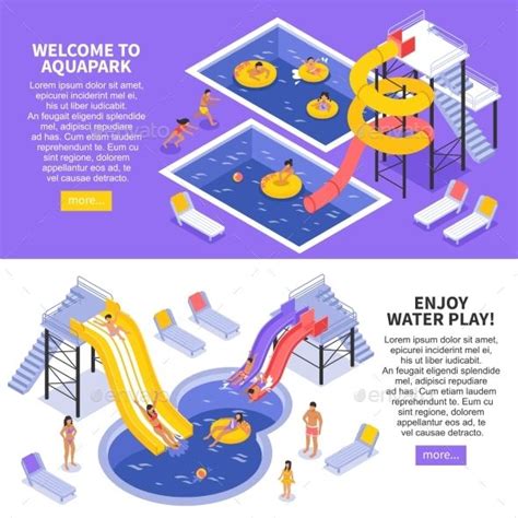 Free Vector Water Park Aquapark Isometric Flowchart Artofit