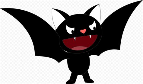 Standing Cute Black Bat Clipart Cartoon | Citypng