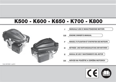 PDF Manuale Uso Manutenzione Motori Oleomac Rasaerba Con 1 K500