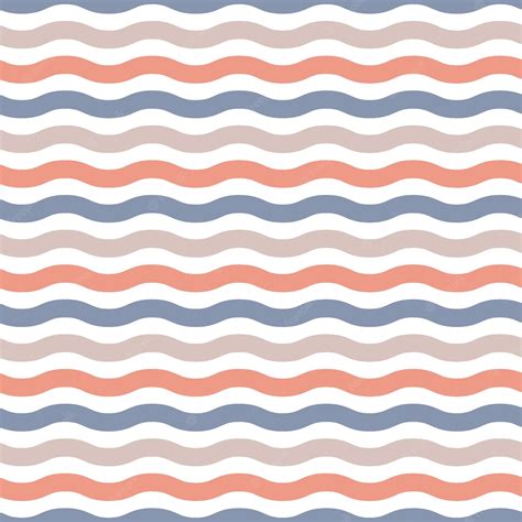 Premium Vector Colorful Wavy Lines Seamless Pattern