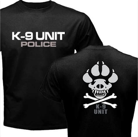 K 9 Special Unit Police Dog Foot Canine Mens Graphic Casual Shirts New