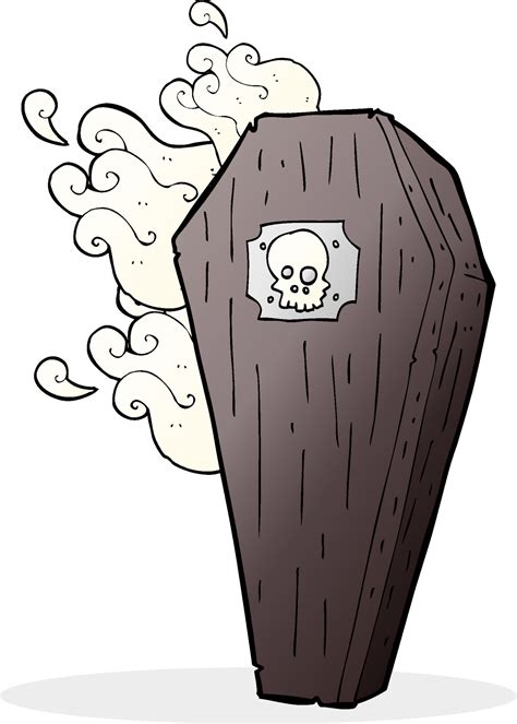 spooky cartoon coffin 12267708 Vector Art at Vecteezy