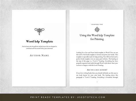 Free Editable Book Templates in Word
