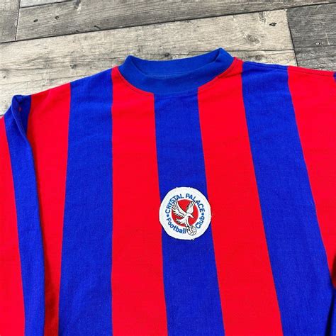 Crystal Palace Football Shirt Long Sleeve Toffs Depop