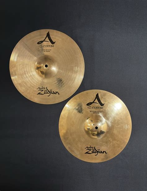 Zildjian 14 A Custom Hi Hat Cymbals Pair 1103g 1208g For Sale In Los