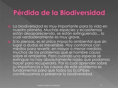 Ppt Pérdida De La Biodiversidad Powerpoint Presentation Free