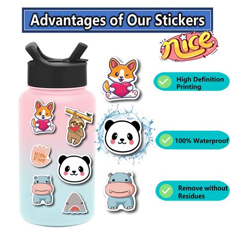 Snapklik Stickers For Water Bottles 200PCS Water Bottle Stickers