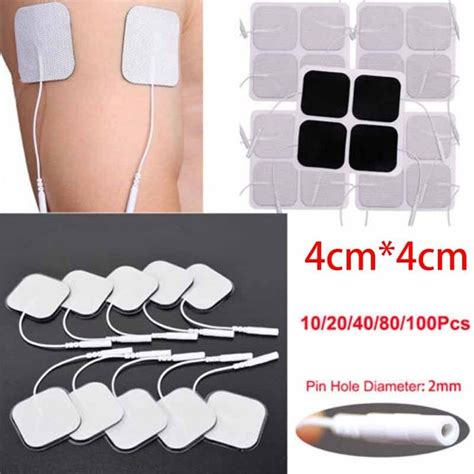 Pcs Tens Machine Electrode Pads Replacement Gel Self Adhesive X Cm