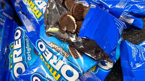 Asmr Oreo Mini Cookies Oreo Mini Cookies Mini Packs Of Chocolate