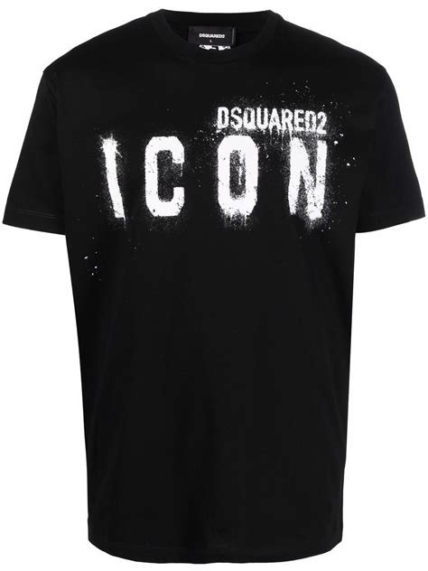 Dsquared Icon Spray T Shirt Xxl In T Shirt Logo Printing