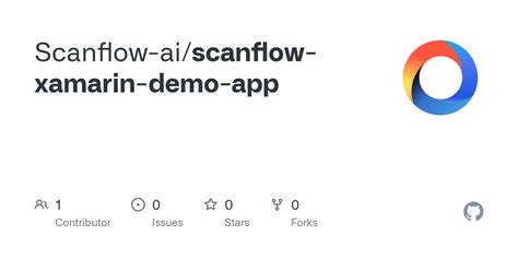 GitHub Scanflow Ai Scanflow Xamarin Demo App