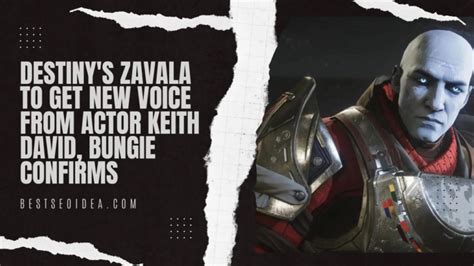 Destiny S Zavala To Get New Voice From Actor Keith David Bungie