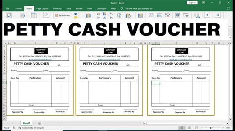 Printable Petty Cash Voucher Forms Petty Cash Voucher Form Off