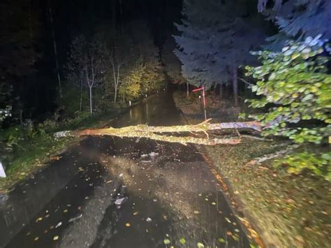 Baum über Straße Windhofstraße Feuerwehr Semriach