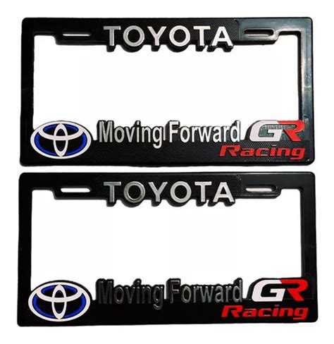 Par Portaplacas Universal Toyota Gr Racing Mercadolibre