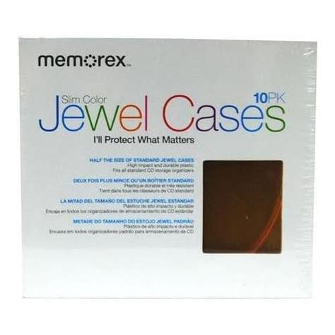 Memorex Slim Color Jewel Cases Pack Walmart