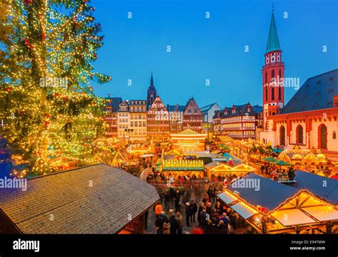 Frankfurt Christmas Market Germany High Resolution Stock Photography