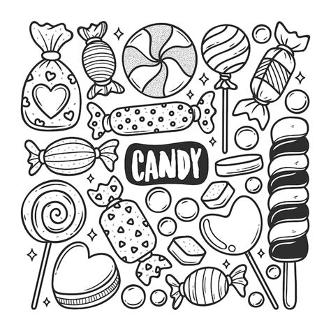 Vecteurs Et Illustrations De Coloriages Bonbons Au Jasmin En