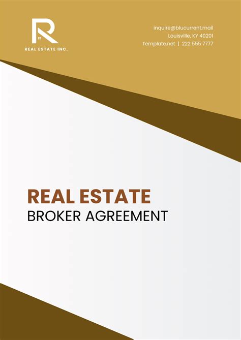 Free Broker Agreement Templates Editable And Printable