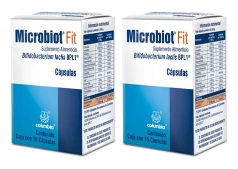 2 Pack Microbiot Fit Bifidobacterium Lactis Bpl1 En Caja 15 Envío gratis