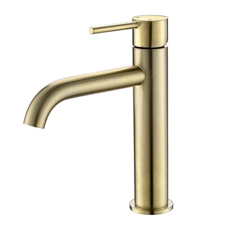 Divine Mid Rise Basin Mixer Brushed Bronze Infinity Plus Bathrooms