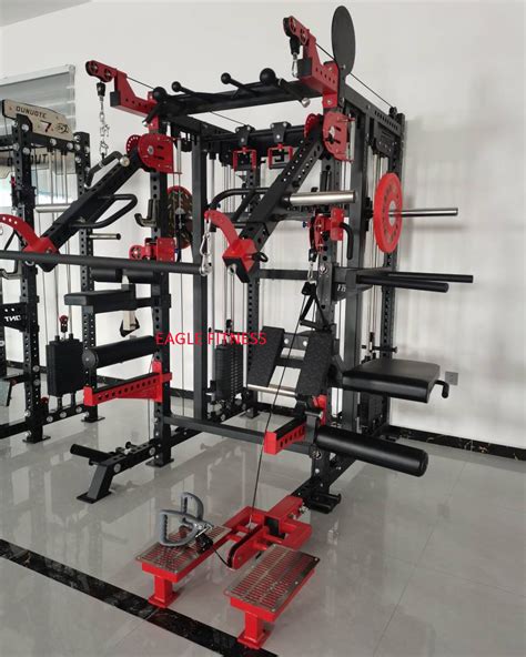 Commercial Fitness Gym Equipment Squat Rack Power Rack Trainer 3d Folding Multi Functional Smith