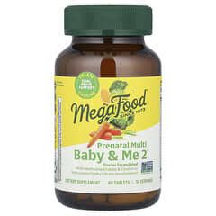 MegaFood, Baby & Me 2, Prenatal Multi, 60 Tablets