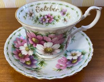 Royal Albert Flower Of The Month October Cosmos Fine Bone China Tea Cup