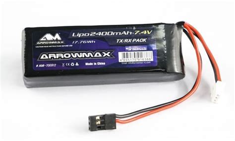 Arrowmax Tx Rx Lipo Battery Mah S V E G Sanwa