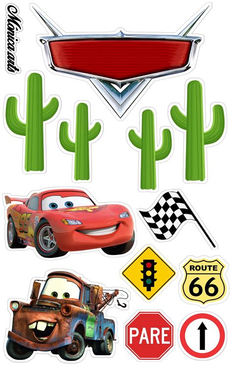 Topper De Bolo McQueen Pixar Cars Birthday Cars Theme Birthday Party