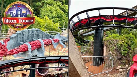 Alton Towers Nemesis Construction Update 6th August 2023 YouTube