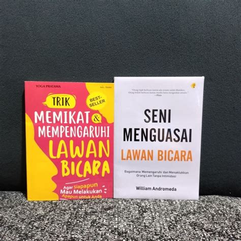 Jual Paket 2 Buku Seni Menguasai Lawan Bicara Trik Memikat Dan