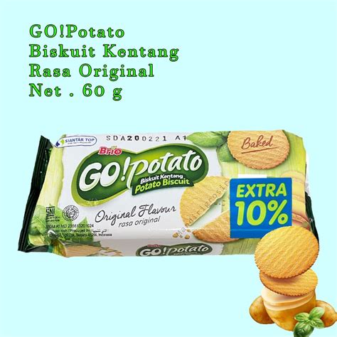 Jual Biskuit Kentang GO Potato Biskuit Rasa Original 60g Shopee