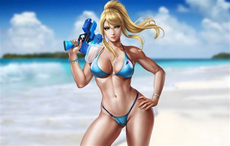 Beach Boobs Games Blue Eyes Blonde Belly Bikini