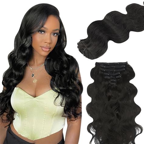 Lashey Body Wave Clip In Hair Extensions For Black Women